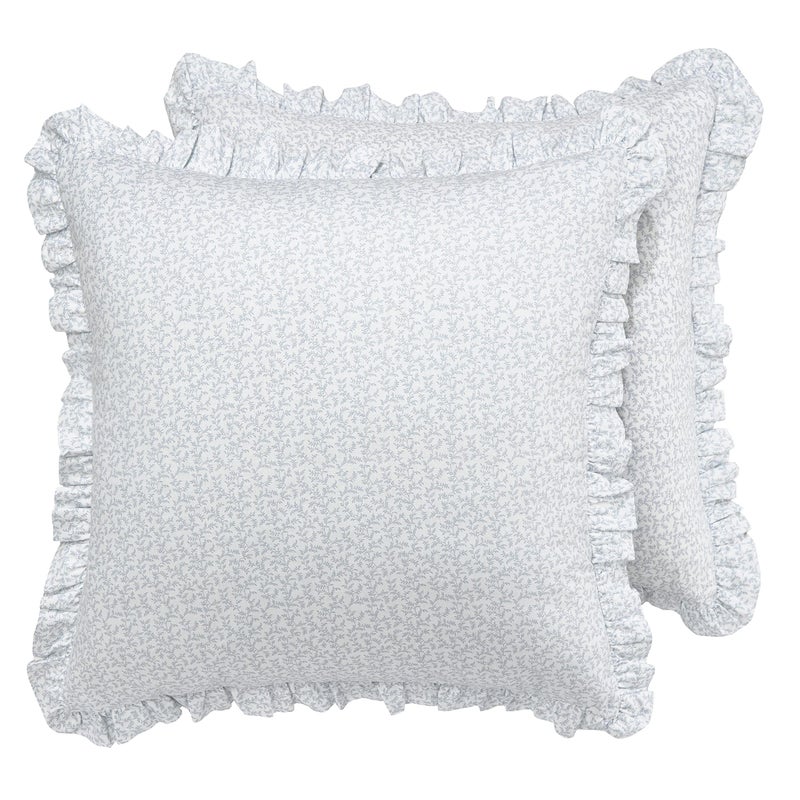 Laura Ashley Home - Twin Duvet Cover Set, Reversible Cotton Bedding with Matching Sham, Lightweight Home Decor for All Seasons (Chloe Blue, Twin) - Image 5